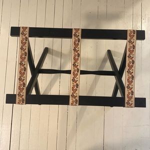 Classy Vintage Scheibe Wood Luggage Rack